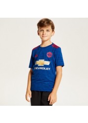 Adidas Printed T-shirt with Round Neck and Short Sleeves