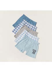 Juniors Printed Boxers - Set of 5