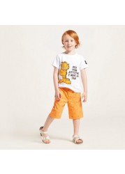 Juniors All-Over Print Shorts with Pockets and Drawstring Closure