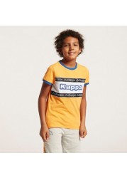 Kappa Chest Panel T-shirt with Round Neck and Banda Tape