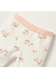 Juniors Floral Print Pyjama with Elasticated Waistband