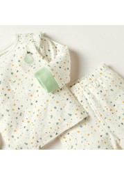 Juniors Printed Long Sleeve Top and Pyjama Set