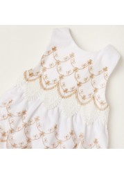 Giggles Lace Detail Sleeveless Romper