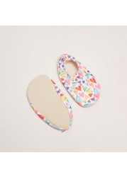 Slipstop Heart Printed Anti-Slip Baby Booties