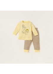 Juniors 4-Piece Printed T-shirt and Pyjama Set