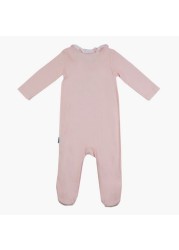 Giggles Frilly Collared Sleepsuit with Long Sleeves