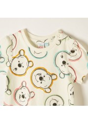 Disney Winnie the Pooh Crew Neck T-shirt with Short Sleeves