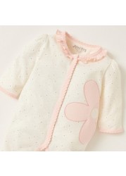 Juniors Printed Closed Feet Sleepsuit with Long Sleeves