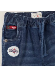 Lee Cooper Patch Work Detailed Pants with Drawstring Closure