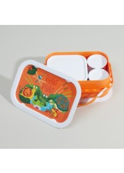 Yubo Printed Lunch Box with Multiple Containers and Face Plate