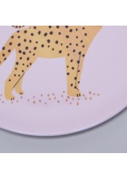 Petit Monkey Leopard Printed Plate