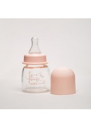 Giggles Printed Glass Feeding Bottle - 50 ml