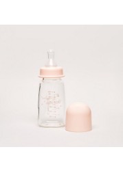 Giggles Glass Feeding Bottle with Cap - 120 ml