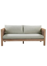 Seychelles 2-Seater Acacia Wood Sofa W/Cushions Generic (174 x 70 x 65 cm)