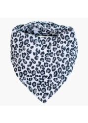 Bebe Au Lait Leopard Print Bamboo Blend Bandana Bib