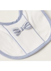 Giggles Textured Bib with Press Button Closure