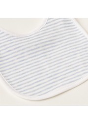 Juniors Striped Bib with Press Button Closure