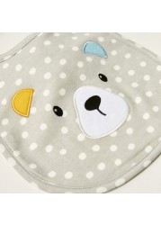 Juniors All-Over Printed Bib with Button Closure