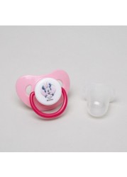 Minnie Mouse Print Knob Pacifier with Cap