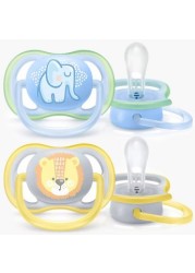 Philips Avent 2-Piece Graphic-Print Ultra Air Pacifier Set - 0-6 months