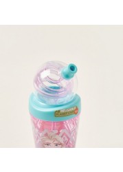 Frozen II Printed Tumbler with Loop Straw - 420 ml