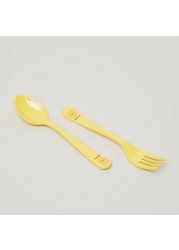 Disney Winnie-the-Pooh Face Print Spoon and Fork