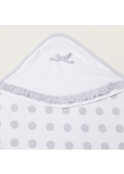 Giggles Polka Dot Print Receiving Blanket - 70x70 cms