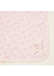 Juniors Ballerina Bow Print Receiving Blanket - 76x102 cms