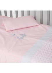 Cambrass Embroidered Detail 2-Piece Bedding Set - 81x81 cms