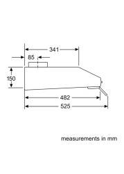 Bosch Serie 4 Built-in Underhood, DHU965CGB  (90 cm)