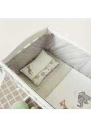 Juniors Safari Friends Applique Cradle Bedding Set