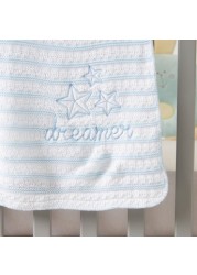 Juniors Striped Receiving Blanket - 100x100 cms