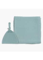 Anvi Baby Swaddle Blanket and Beanie Set