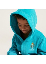 Juniors Textured Robe with Hood and Pockets