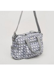 Juniors Printed Diaper Bag with Changing Pad