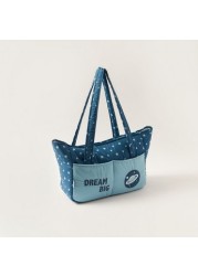 Juniors Star Print Diaper Bag