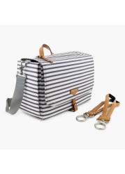 TWELVElittle Striped Messenger Stroller Diaper Bag