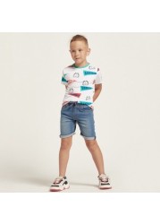 Juniors Solid Shorts with Pocket Detail and Drawstring Closure