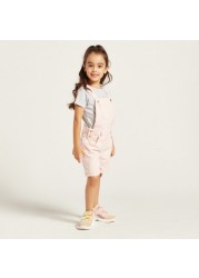 Juniors Solid Dungarees with Pockets