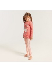 Juniors Graphic Print T-shirt and Pyjamas Set