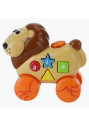 Juniors Musical Roll Along Lion Toy