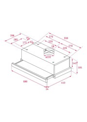 Teka Telescopic Chimney Hood, TL 6310 (60 x 30.4 cm)