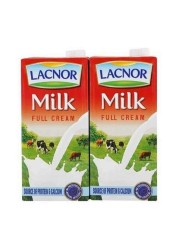 Lacnor Milk Full Cream 1 Liter x Pack of 4