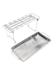 Broil King Stainless Steel Wing Rack W/Pan