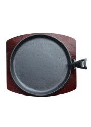 Raj Round Sizzler Tray W/ Holder (22 cm)