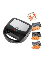 Gratus Sandwich Maker Sandwich, Grill &amp; Waffle Maker 750W - GSM750UC