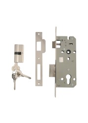 Yale Cylinder Lock Set (Silver)