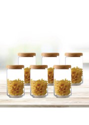 Ocean Wooden Pop Jar Set (1 L, 6 Pc.)