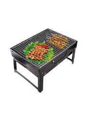 Generic Portable BBQ Charcoal Grill Black