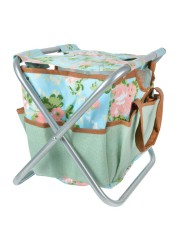 Fallen Fruits Rose Patterned Tool Stool (40 x 31 x 31 cm)